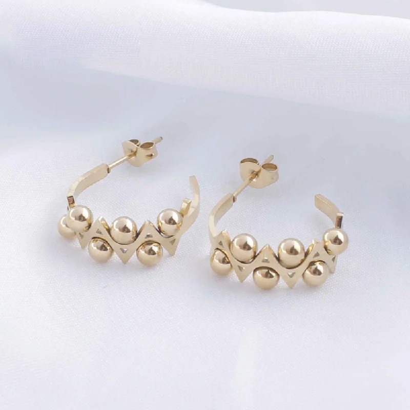 Large stud earrings for women-Tarohi Jewels Rose Gold Plated Pearls Fancy Dangler Earrings