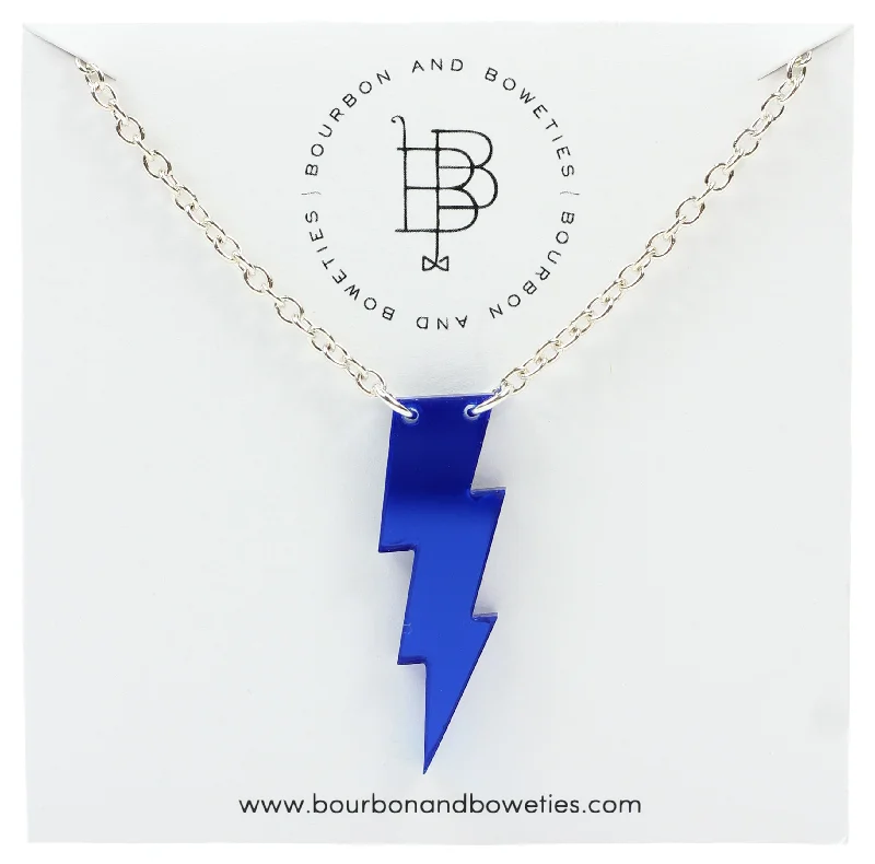 Multi-layer necklace for women-The Blue Bolt Necklace