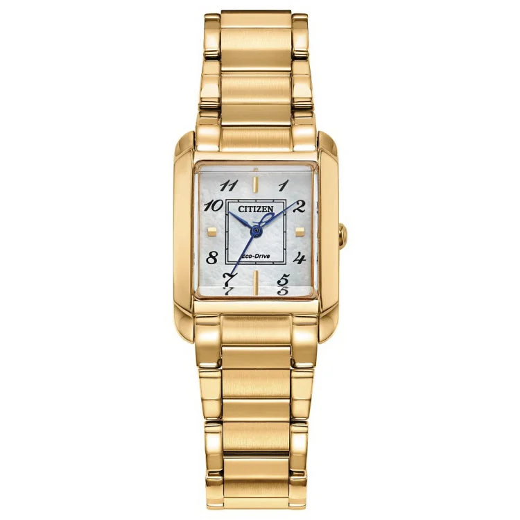 Wristwatches for work-Citizen Stainless Steel Dress/Classic Eco Ladies Watch