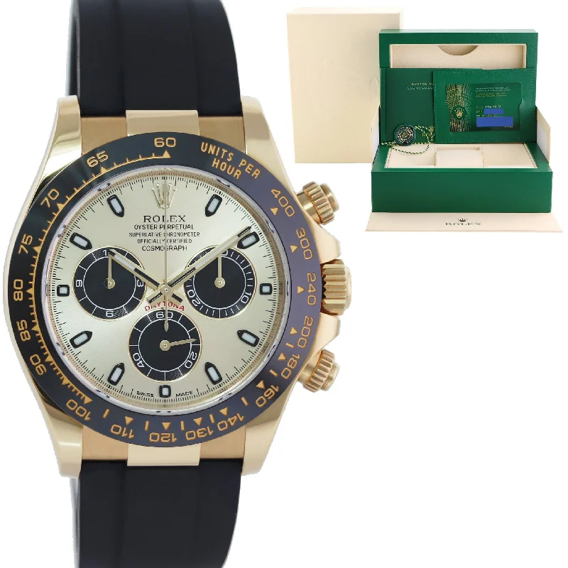 Square dial wristwatches-2022 NEW PAPERS Rolex Daytona 116518LN Yellow Gold Pikachu Ceramic Watch Box