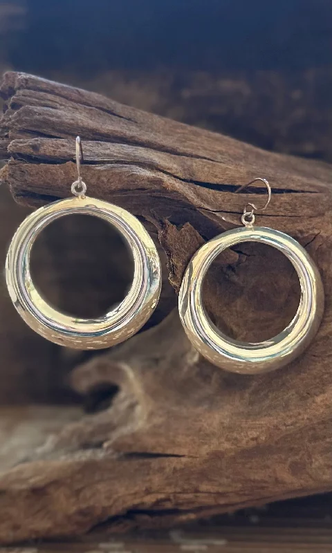 Casual earrings for women-SILVER BUBBLES Mexican Sterling Silver Dangle Earrings