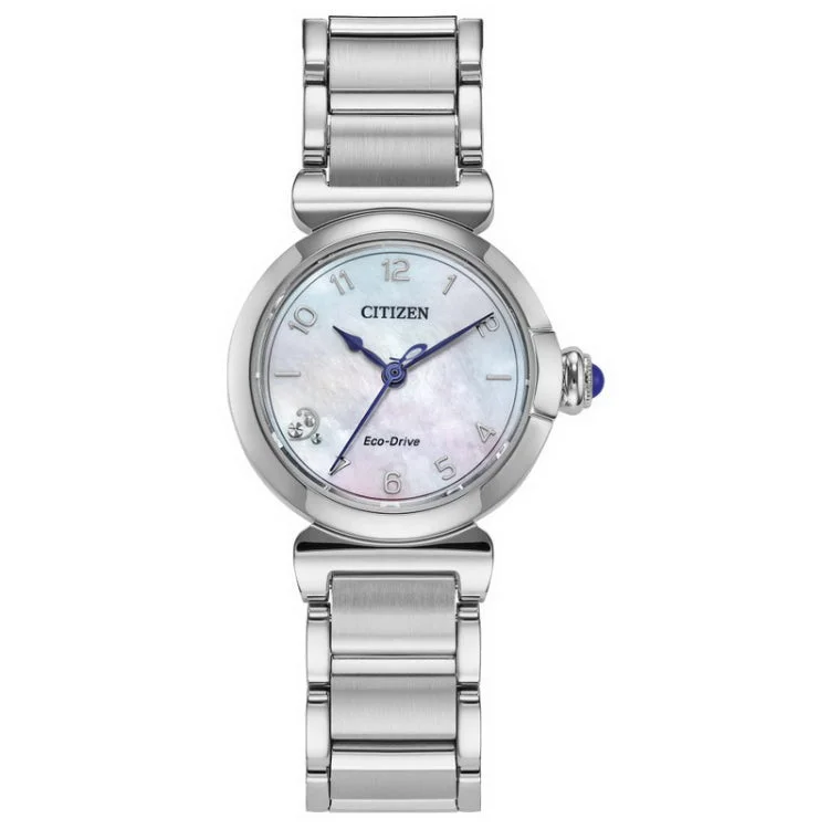 Fitness tracking wristwatches-Citizen Stainless Steel Dress/Classic Eco Ladies Watch