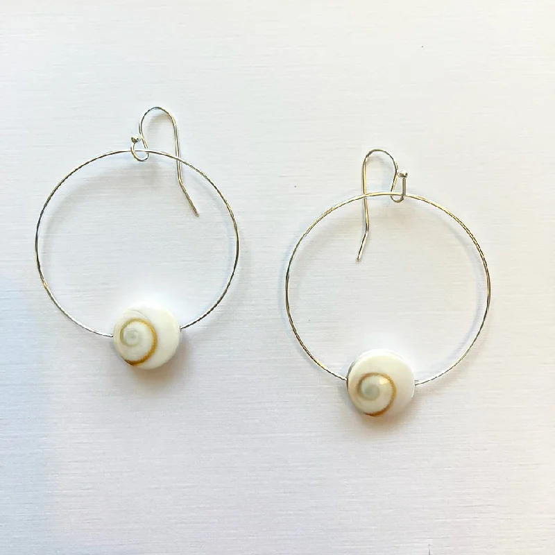 Hoops with diamonds earrings for women-Shiva Hoop Earrings