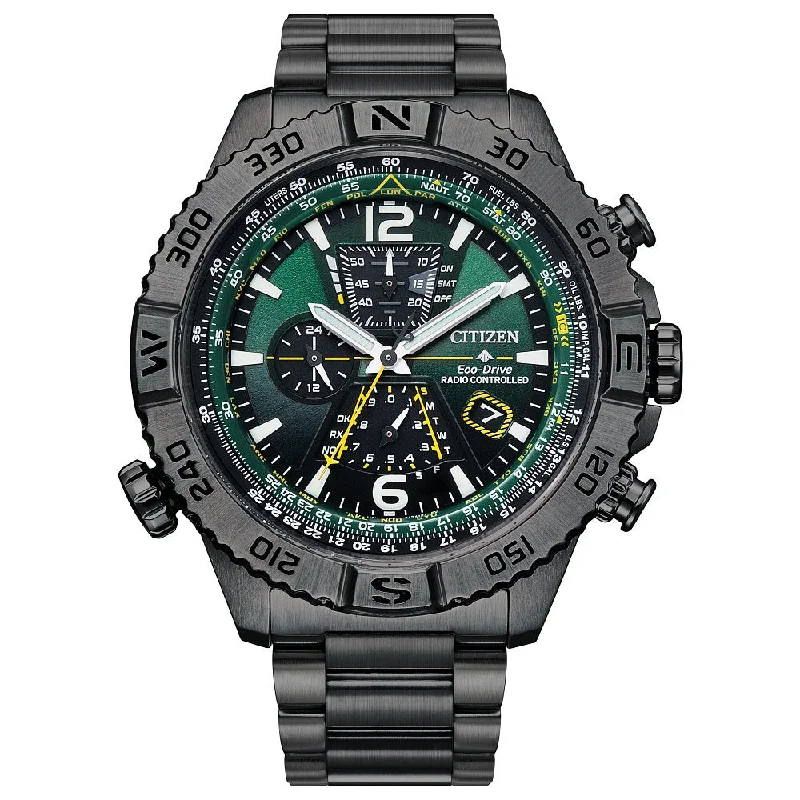 Scratch-resistant wristwatches-CITIZEN Eco-Drive Promaster Eco Navihawk Mens Stainless Steel