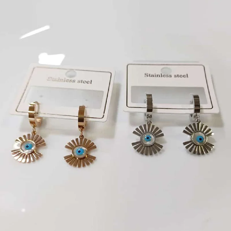 Clip earrings for women-Tarohi Jewels Evil Eye Fancy Dangler Earrings