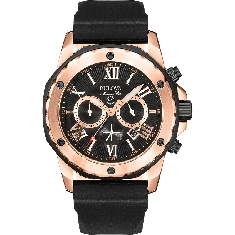 Trendy wristwatches for teens-Bulova Men'S Marine Star Chronograph