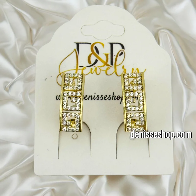 Long dangling earrings for women-14K DESIGN FASHION EARRINGS E780