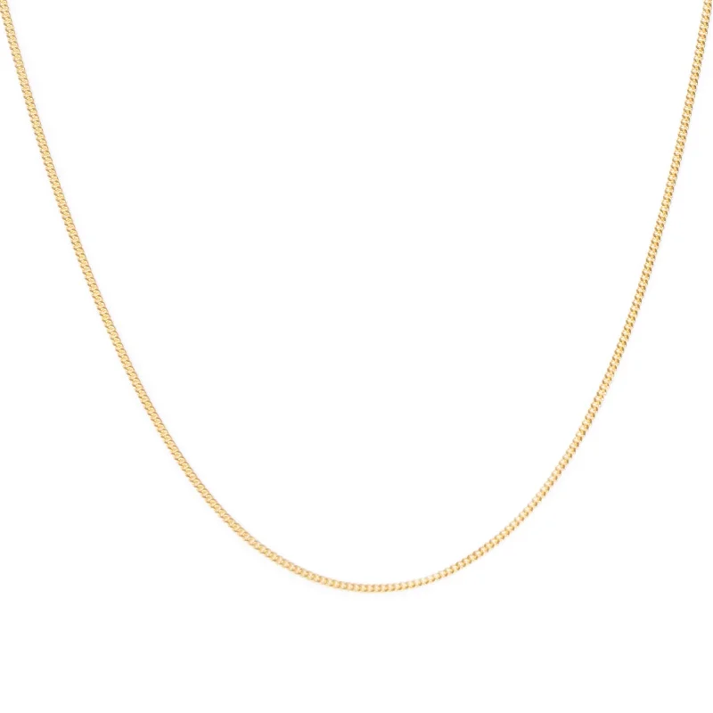 Big statement necklace for women-Curb Chain Necklace | Solid 14k Gold