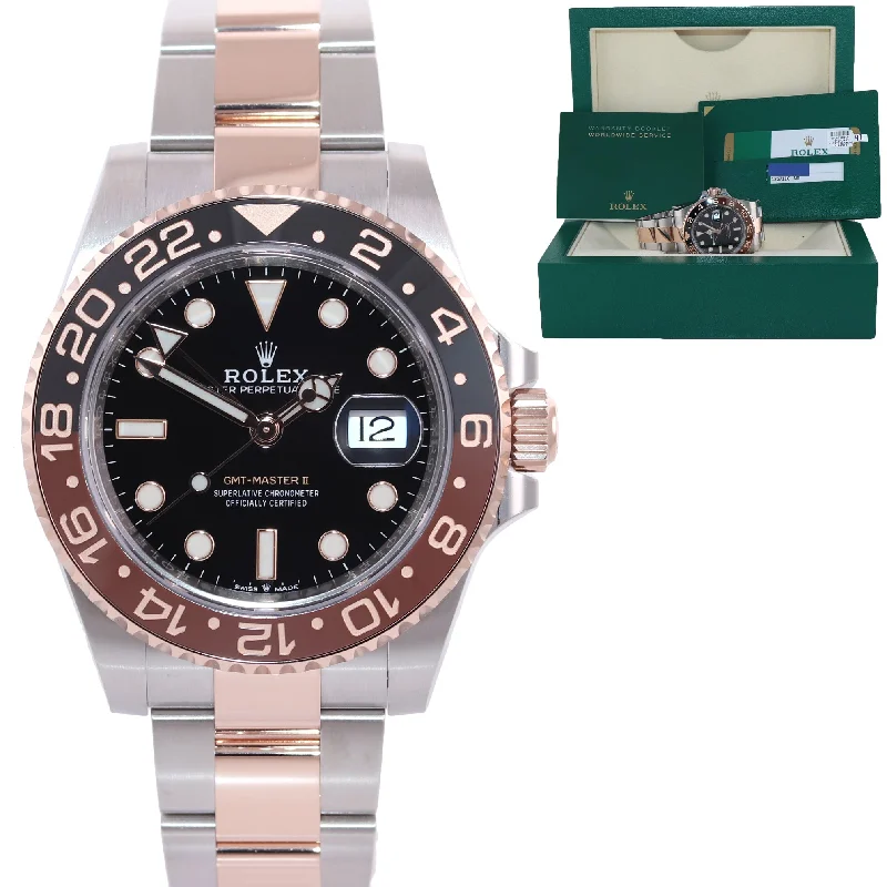 Smartwatches for Android-MINT 2019 PAPERS Rolex GMT Master Two Tone Steel Root Beer Rose Gold 126711 Watch