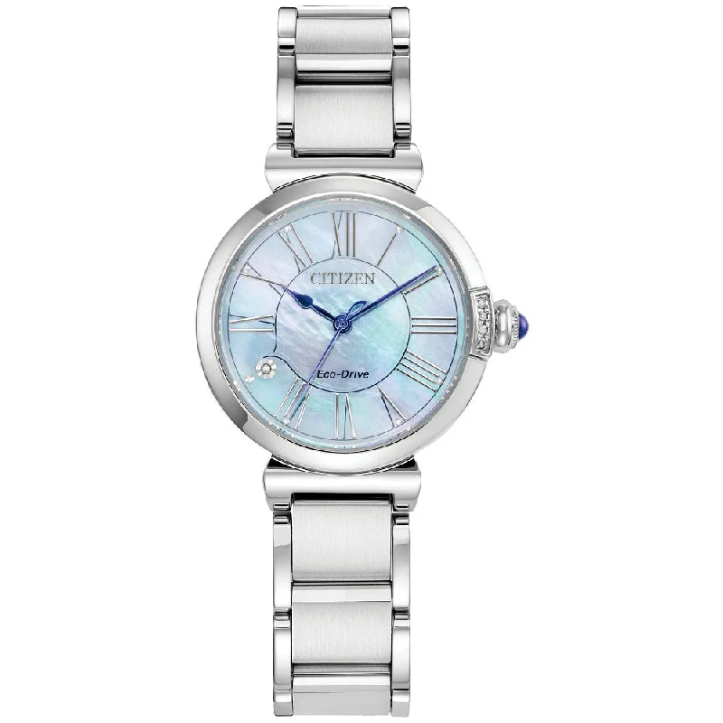 Lightweight wristwatches-CITIZEN Eco-Drive Dress/Classic Eco Bianca Ladies Stainless Steel