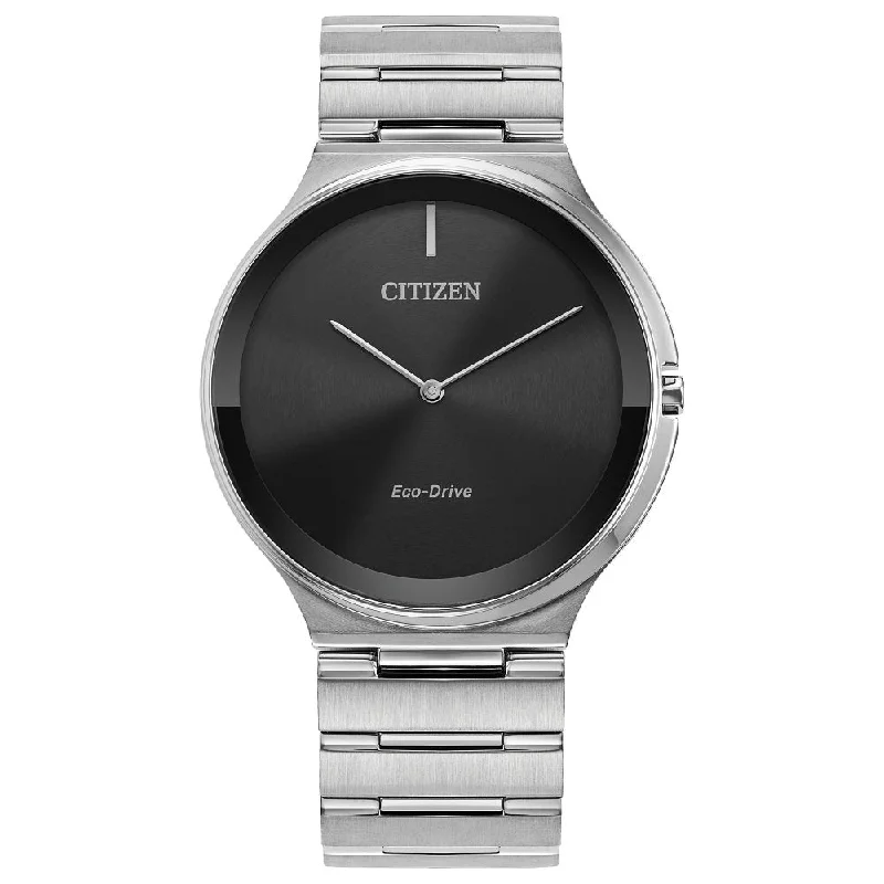 Affordable wristwatches for women-CITIZEN Eco-Drive Modern Eco Stiletto Unisex Stainless Steel