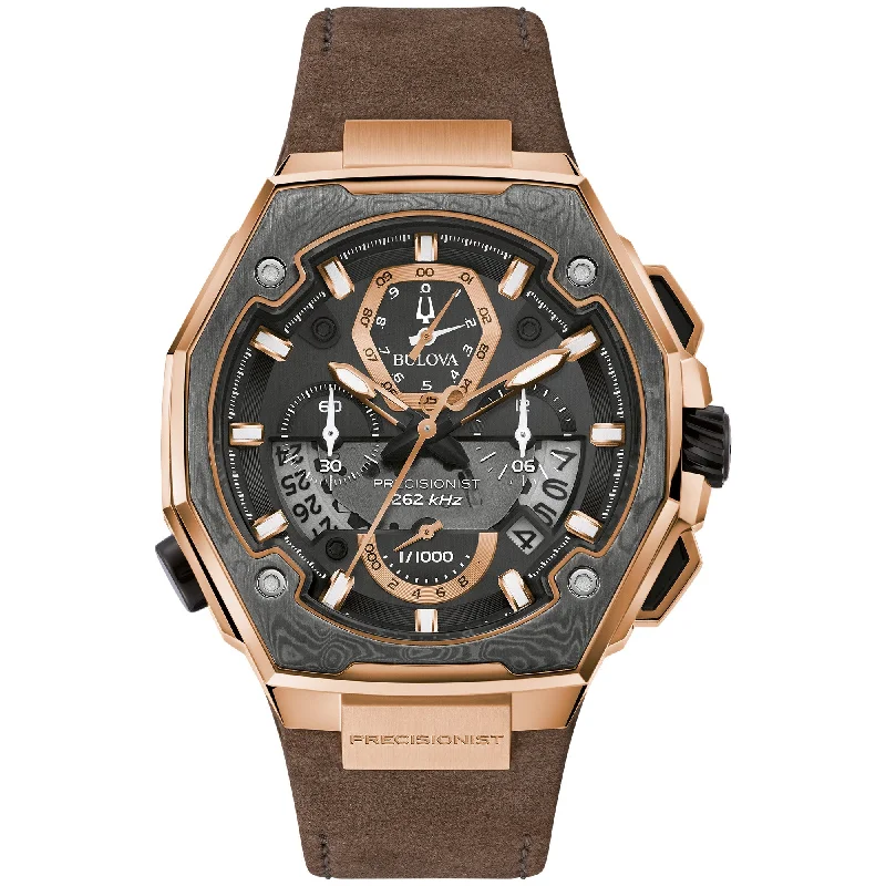 Military style wristwatches-Bulova Proprietary Precisionist Mens Watch Stainless Steel