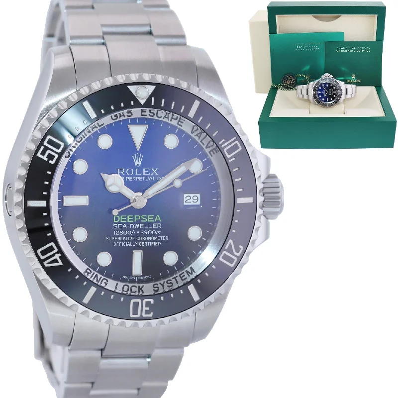 Unisex wristwatches-2016 MINT Rolex Sea-Dweller Deepsea Steel James Cameron 44mm Blue 116660 Watch