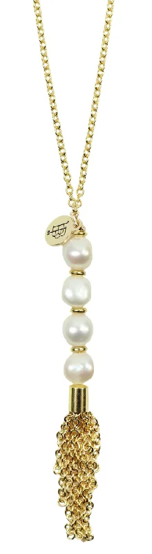 Oval necklace for women-The Pearl Mimi Necklace