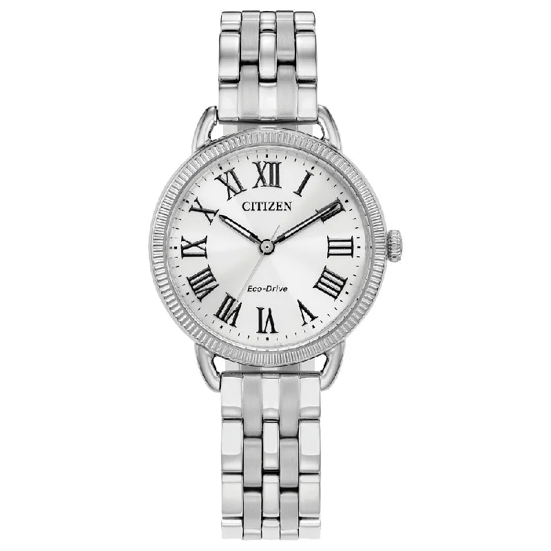 Wristwatches with alarm function-CITIZEN Eco-Drive Dress/Classic Eco Classic Eco Ladies Stainless Steel