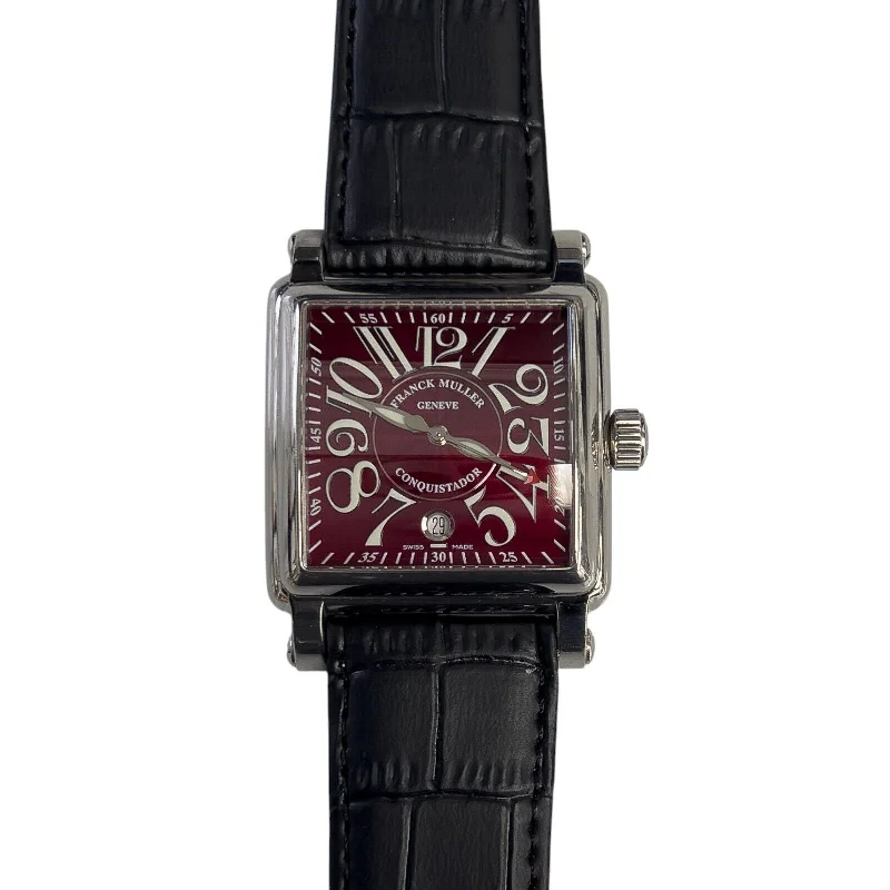 Stainless steel wristwatches-Franck Muller Conquistador Cortez 10000 H SC Master of Complications 41mm Red