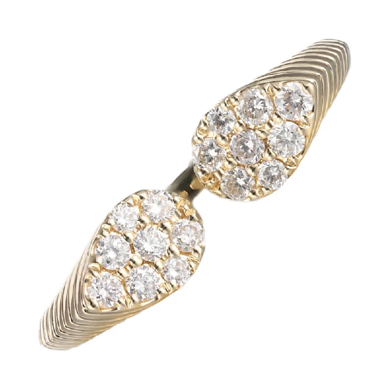 Cushion cut engagement rings for women-1/4 Ctw Diamond Fashion Ring in 14 Karat Yellow Gold