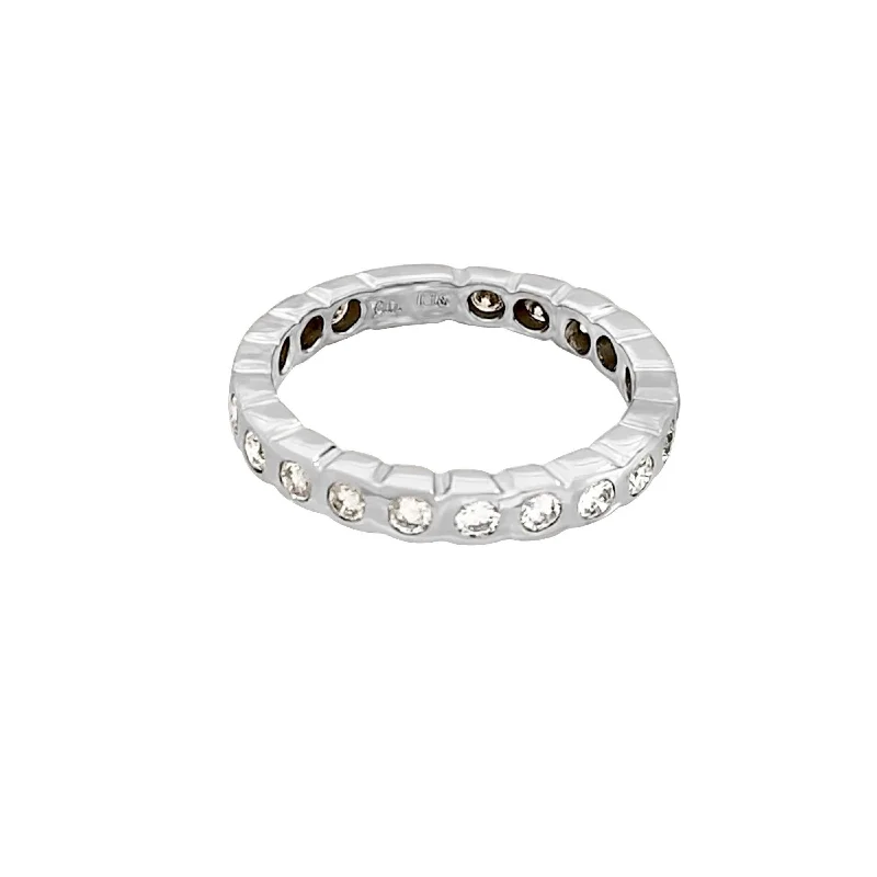 Engagement rings for brides-to-be for women-White Gold Diamond Eternity Ring