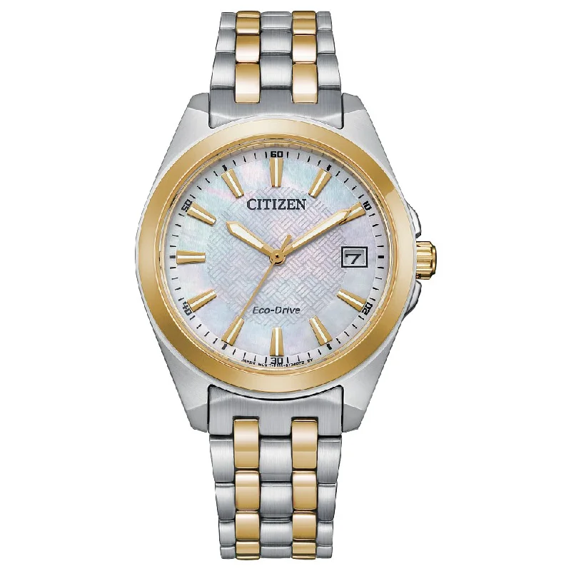 Designer wristwatches-CITIZEN Eco-Drive Dress/Classic Eco Peyten Ladies Stainless Steel