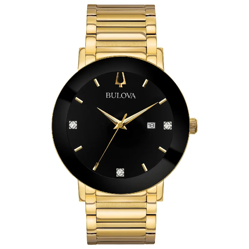 Luxury wristwatches-Bulova Modern Modern Mens Watch Stainless Steel