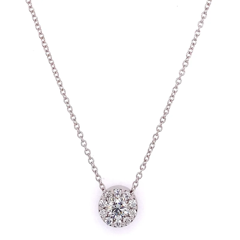 Long necklace for women-Hearts On Fire Diamond Fulfillment Pendant