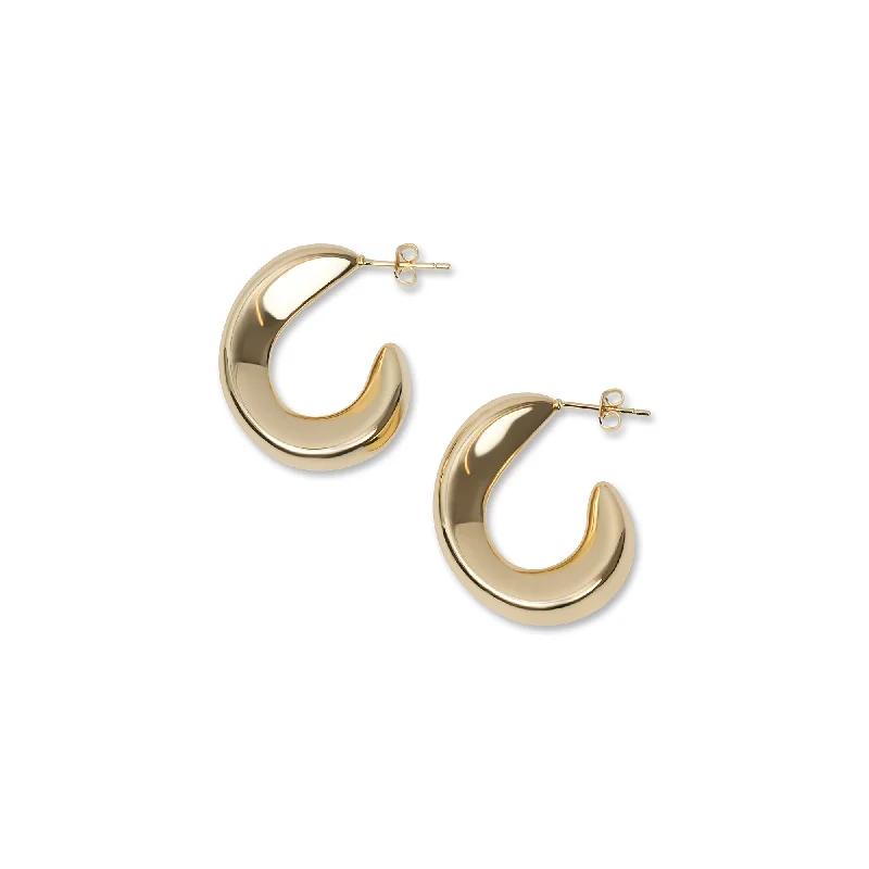 Stud earrings for women-THE ORO HOOPS