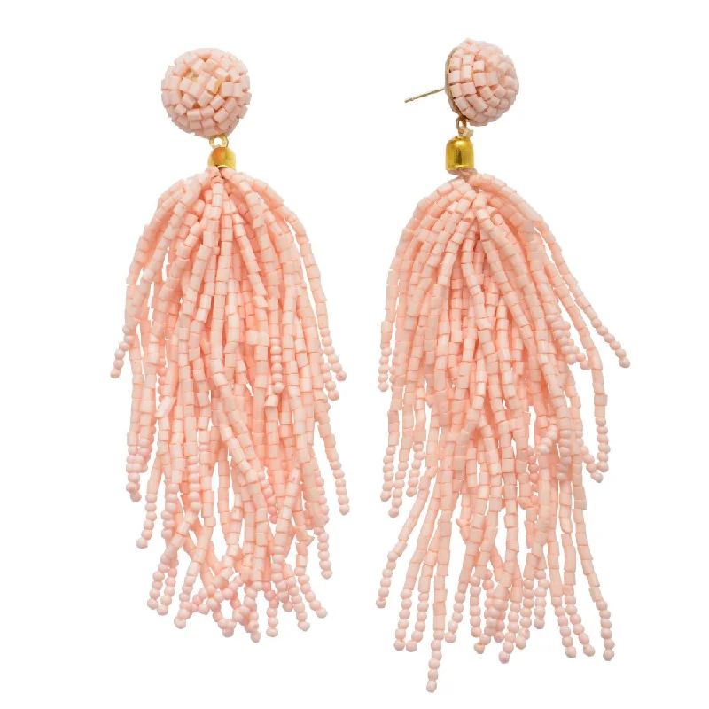 Luxury diamond earrings for women-Beaded Earring,  Dangling