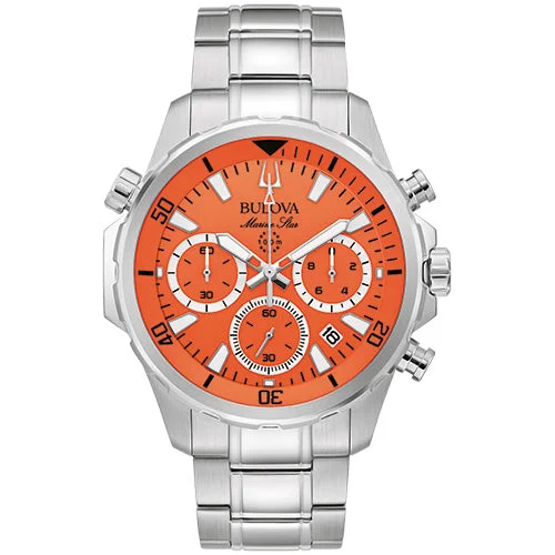 Women's elegant wristwatches-Bulova  Series B Mens Stainless Steel