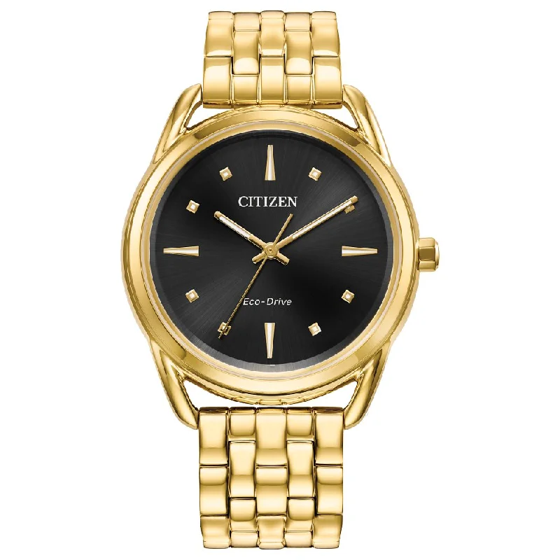 Fitness tracking wristwatches-CITIZEN Eco-Drive Dress/Classic Eco Classic Eco Ladies Stainless Steel