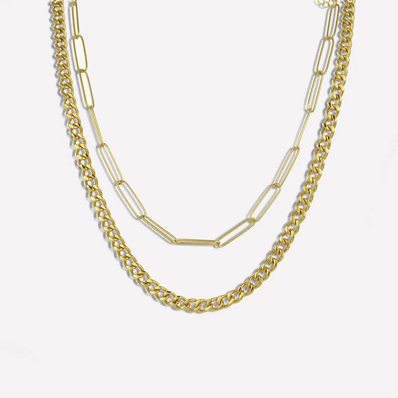 Stylish gold necklace for women-Alex Layered Necklace