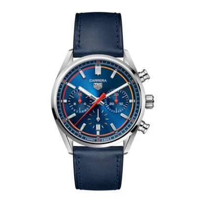 Leather band wristwatches-TAG Heuer Carrera Chronograph