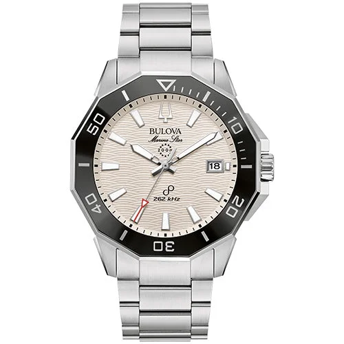 Fashion wristwatches-Bulova Stainless Steel Performance Mens Watch