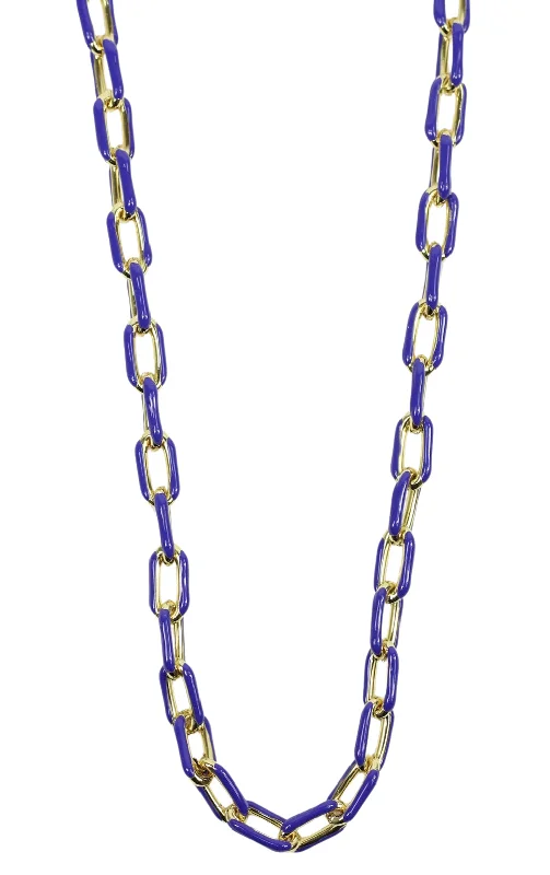 Opal necklace for women-The Lennox Necklace - Royal Blue