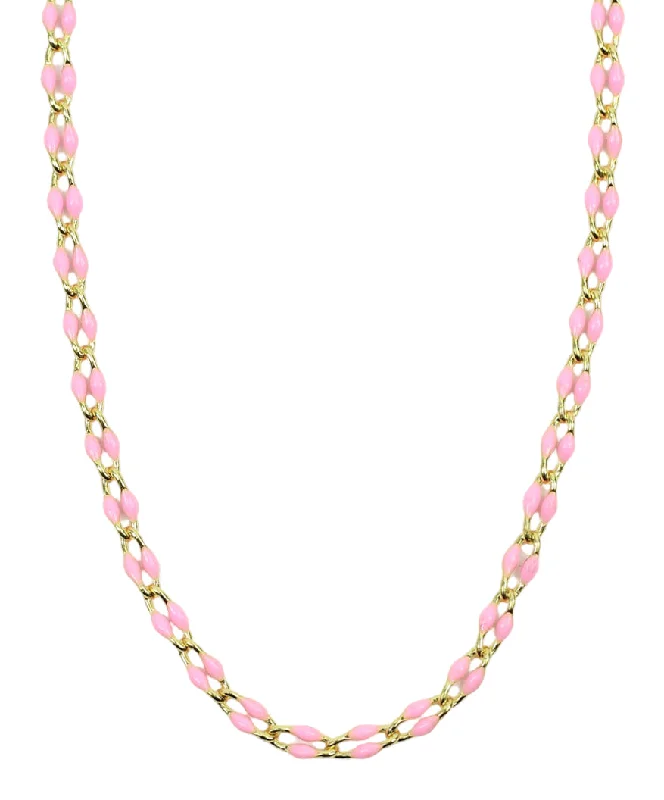 Personalized necklace for women-The Saylor Necklace - Pink