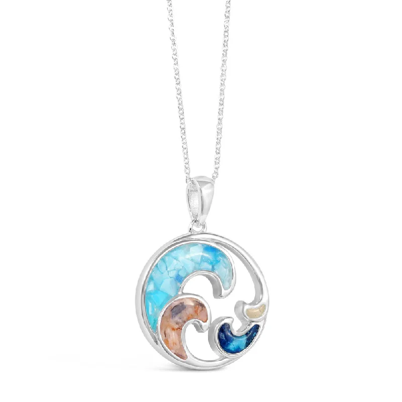 Gemstone necklace for women-4ocean x Dune Ocean Soul Necklace