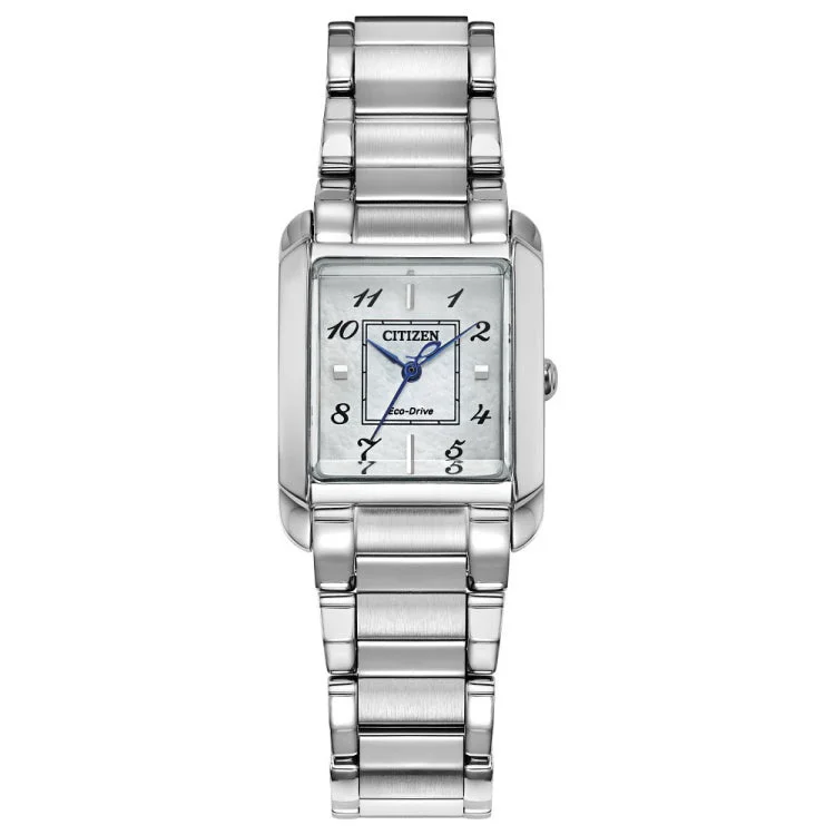 Wristwatches for outdoor activities-Citizen Stainless Steel Dress/Classic Eco Ladies Watch