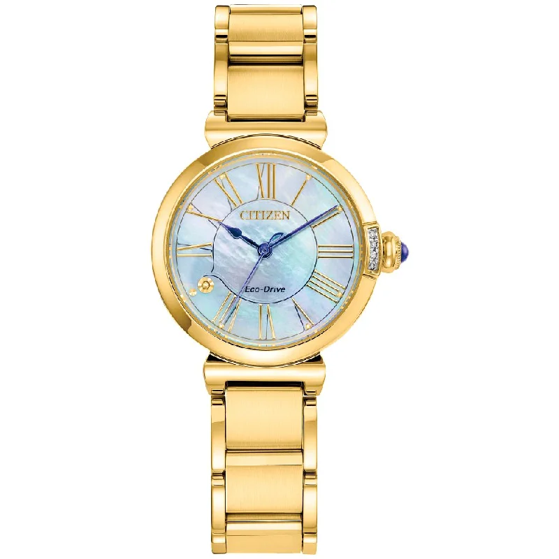 Unisex wristwatches-CITIZEN Eco-Drive Dress/Classic Eco Bianca Ladies Stainless Steel