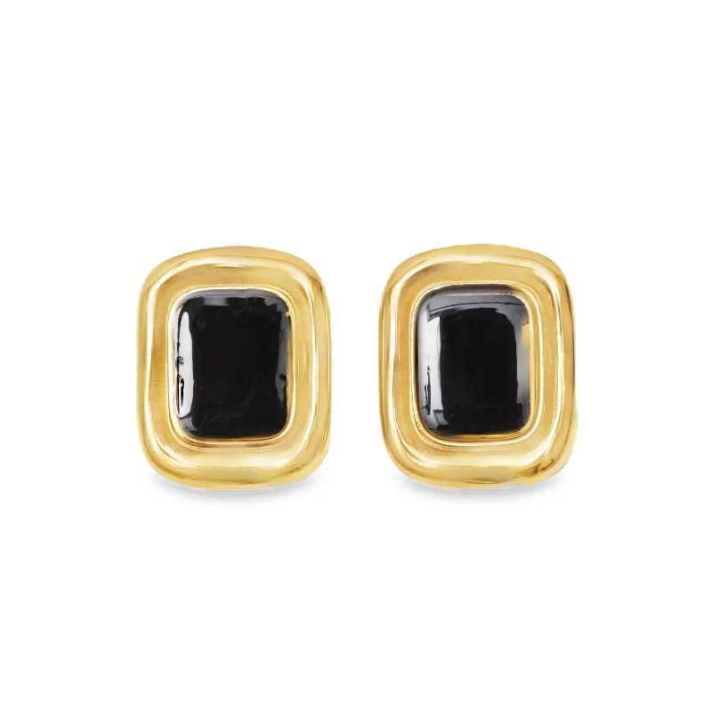 Diamond earrings for women-THE BLACK HEIRLOOM EARRINGS