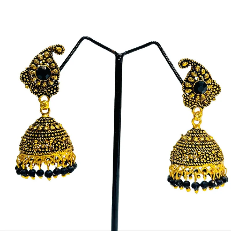 Chunky earrings for women-Dariyalal Sales Gold Plated Jhumki Earrings