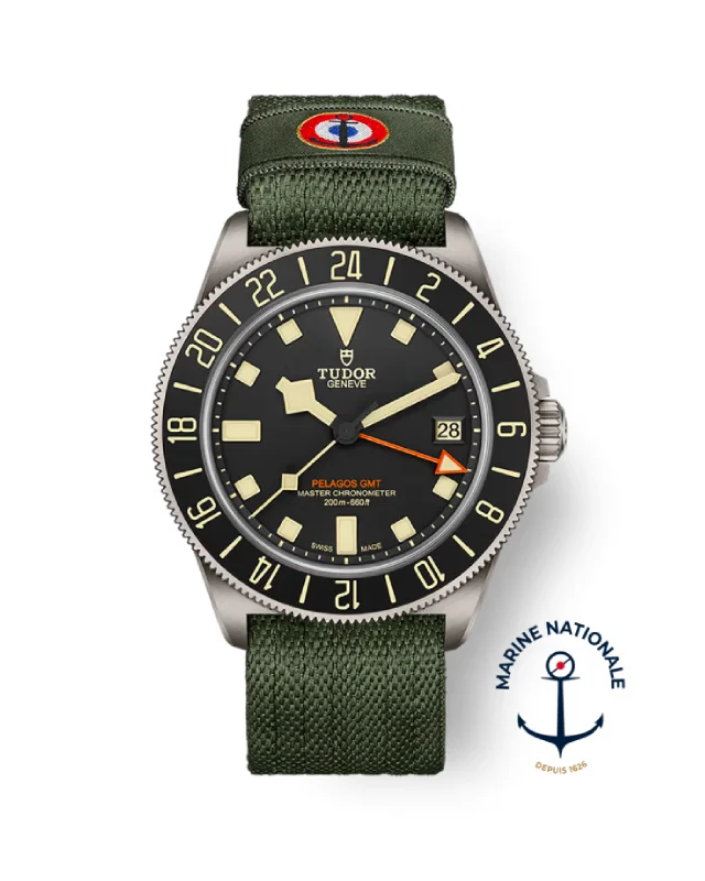 Digital wristwatches with pedometer-TUDOR Pelagos FXD GMT