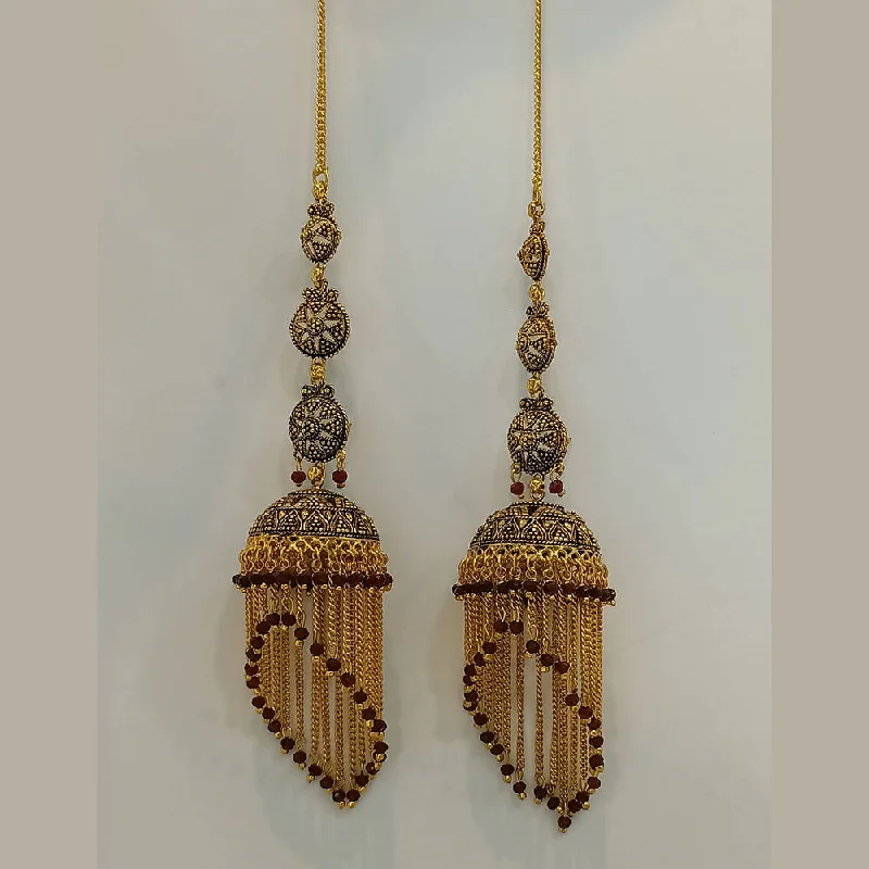 Minimalist earrings for women-Dariyalal Sales Gold Plated Jhumki Earrings