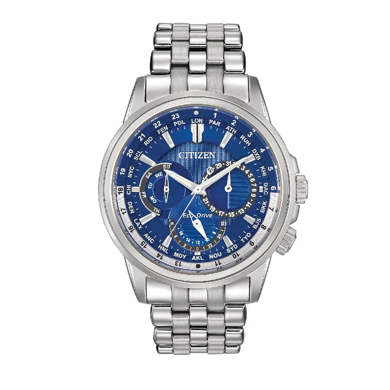 Luxury dress wristwatches-Men's Citizen Eco Drive Watch - Calendrier Bu2021-51L