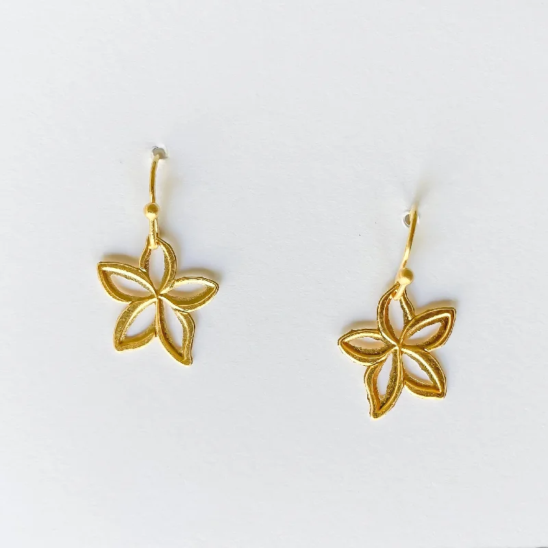 Personalized earrings for women-Dancing Plumeria Earrings