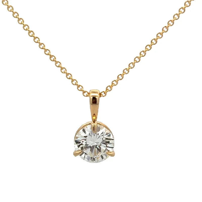 Holiday necklace for women-2.10 ct. J-VS2 Round Brilliant Cut Diamond Solitaire Pendant