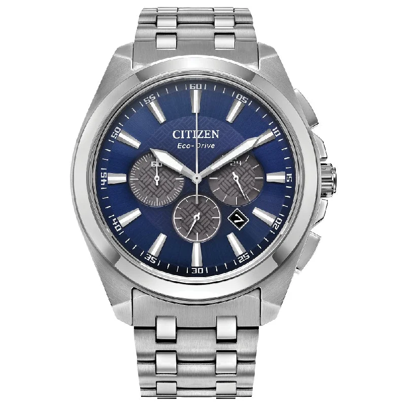 Retro style wristwatches-CITIZEN Eco-Drive Dress/Classic Eco Peyten Mens Stainless Steel