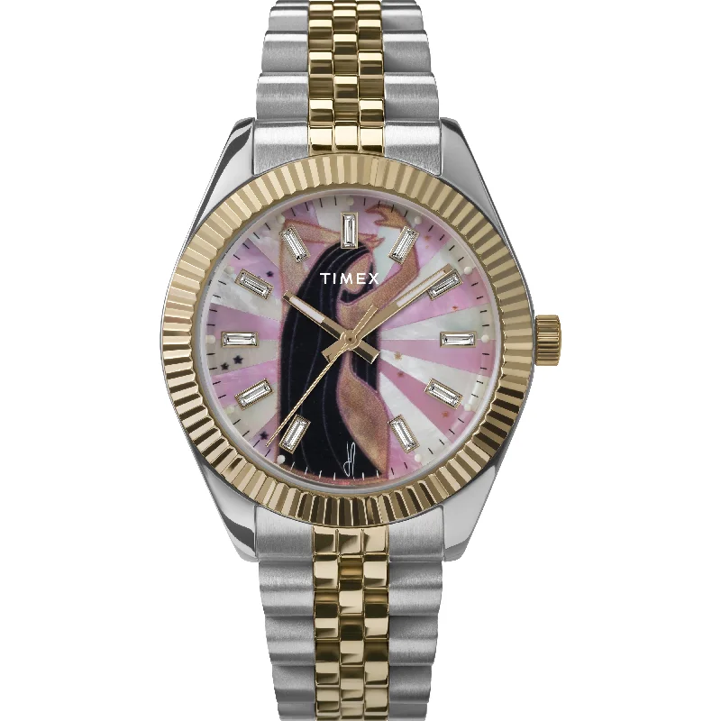 Smartwatches for Android-TIMEX X JA LEGACY MUSINGS WATCH PINK MOTHER OF PEARL