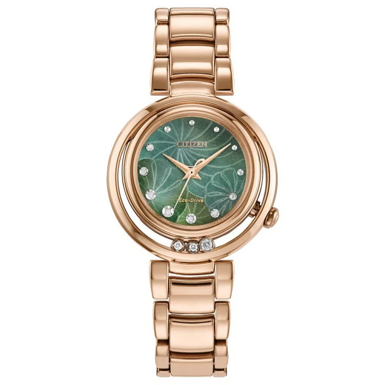 Ceramic wristwatches-Citizen Stainless Steel Dress/Classic Eco Ladies Watch