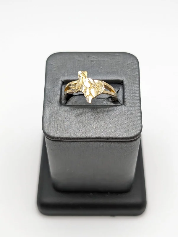 Classic ring for women-10KT NUGGET RING