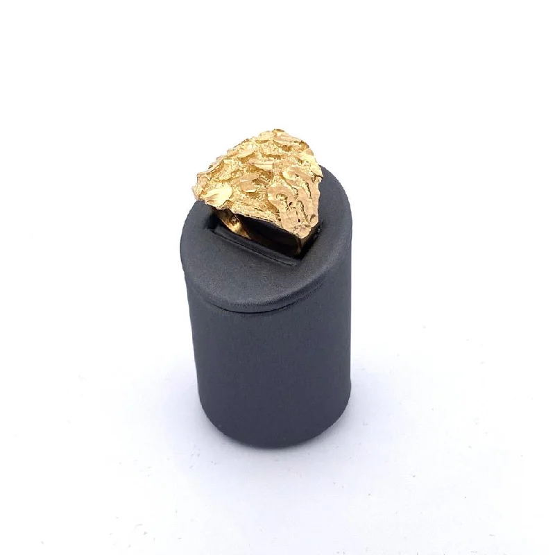 Handmade ring for women-10K Gold Nugget Ring