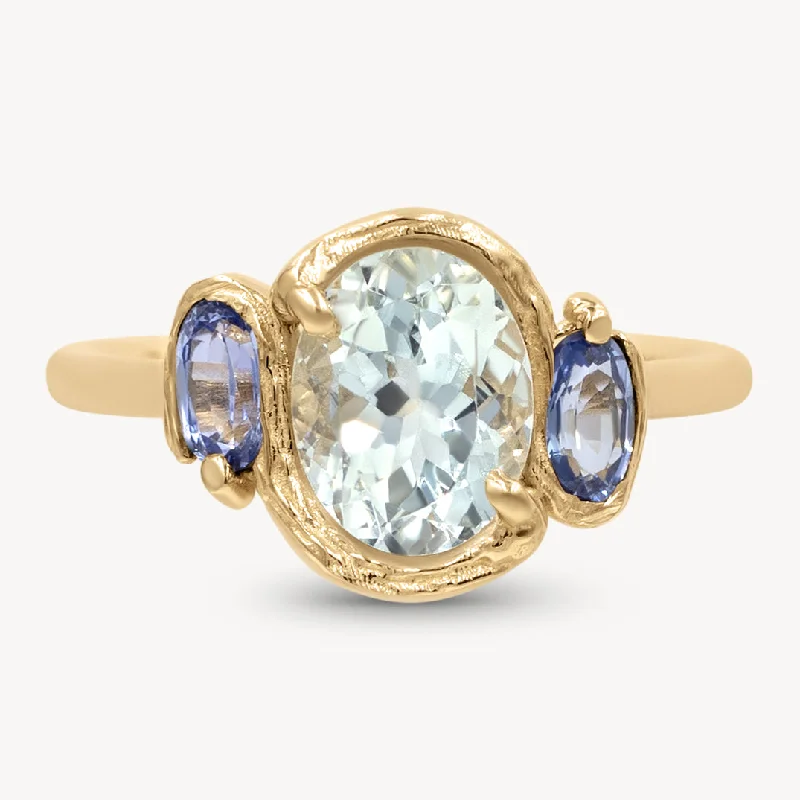 Bohemian style ring for women-Maya Blue Ring